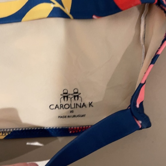CAROLINA K Bathing suit top Bikini top w/ detachable straps Size XS - Picture 11 of 13